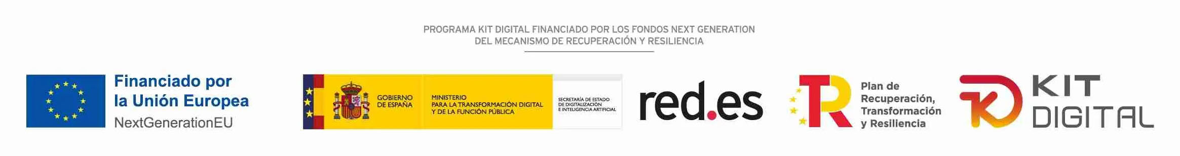 Programa Kit digital cofinanciado por los fondos next generation (EU)del mecanismo de recuperación y resilencia